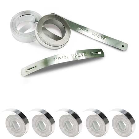 Dymo DYMO Stainless Steel Non-Adhesive Label- 1/2" x 21ft- Case of 5 LM-DY-RM1011-SSL-5PK